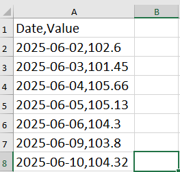 Excel Price Archive